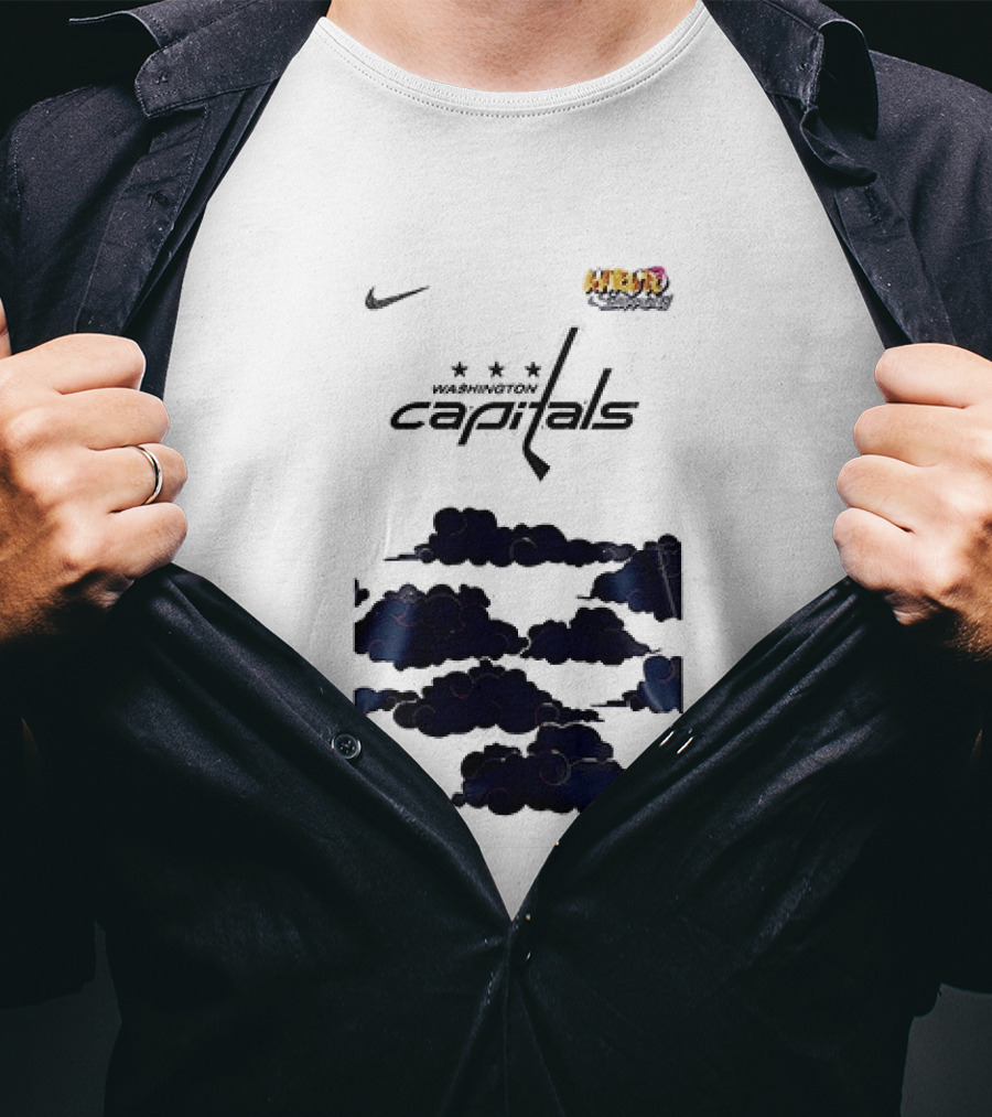 Nike Washington Capitals X Naruto Shippuden Collaboration T-Shirt