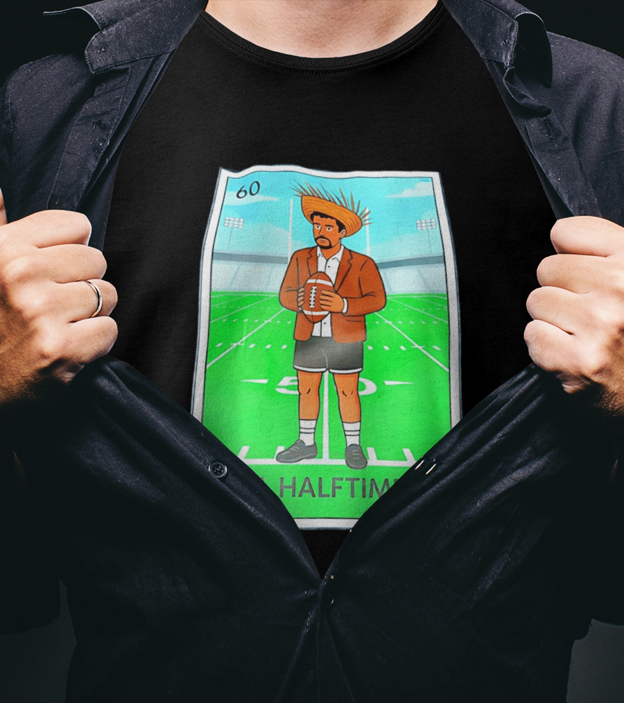 Bad Bunny El Halftime Football Card 60 Stadium Scene T-Shirt
