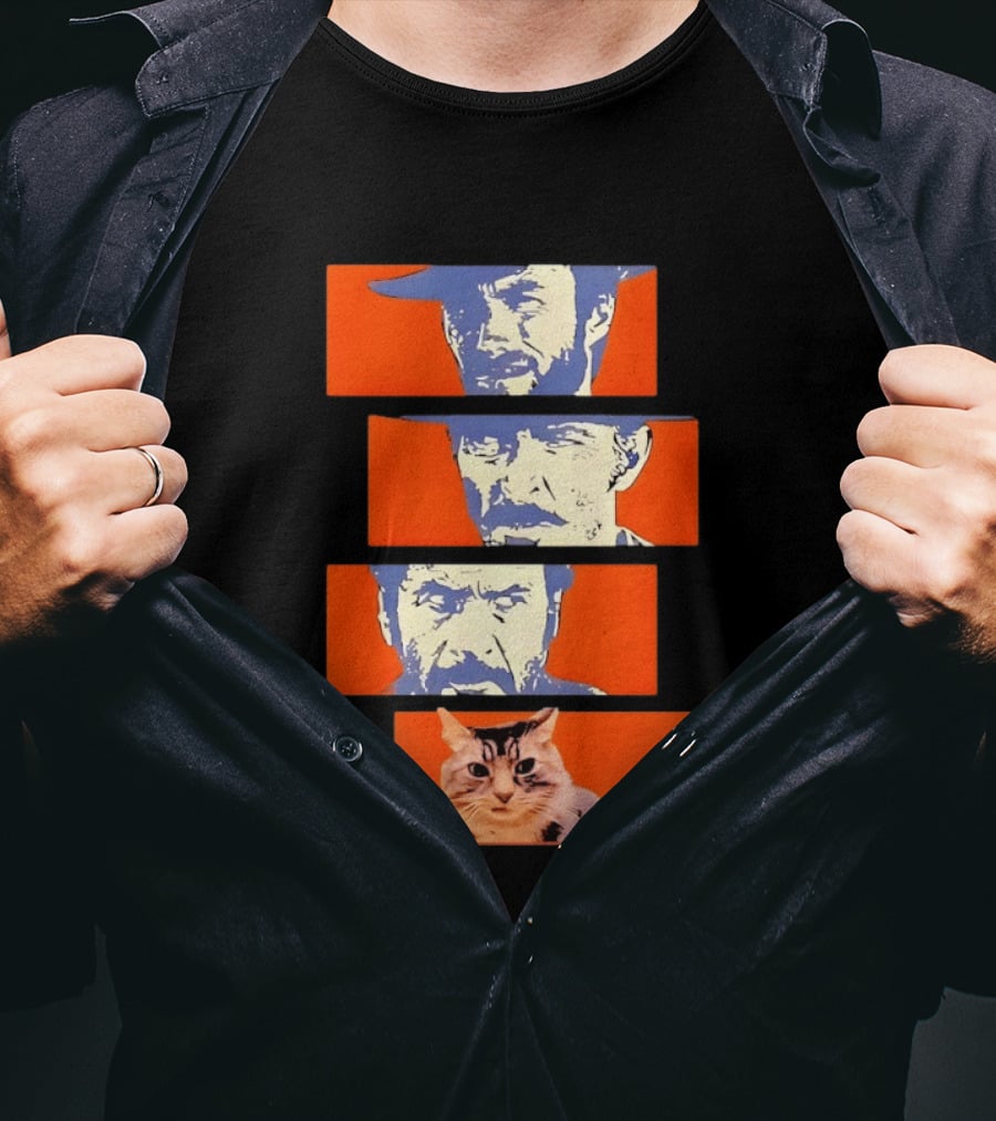 Buono Brutto Cattivo And Cat Pop T-Shirt