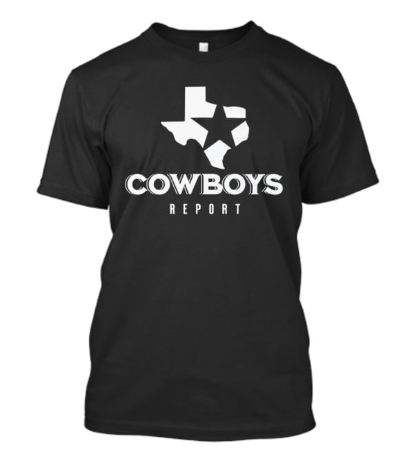Cowboys Report Texas 2026 Star Map T-Shirt