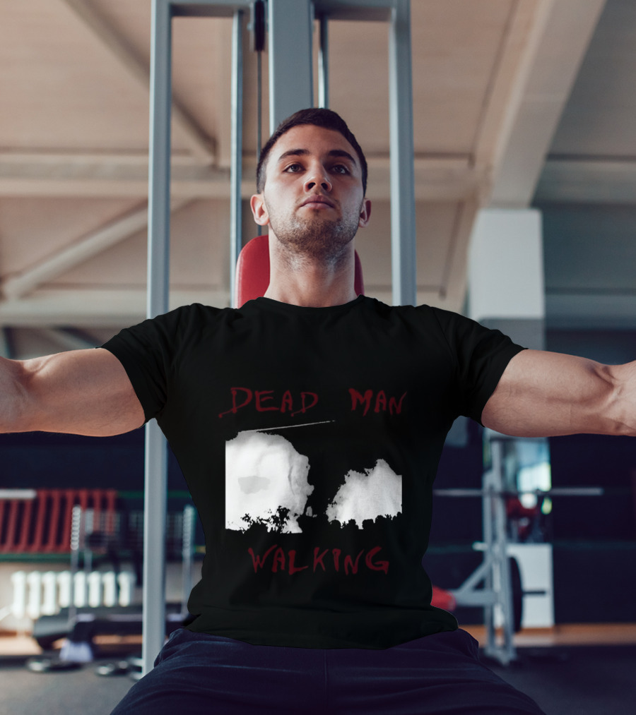 Dead Man Walking Zombie Hand Print Grunge T-Shirt