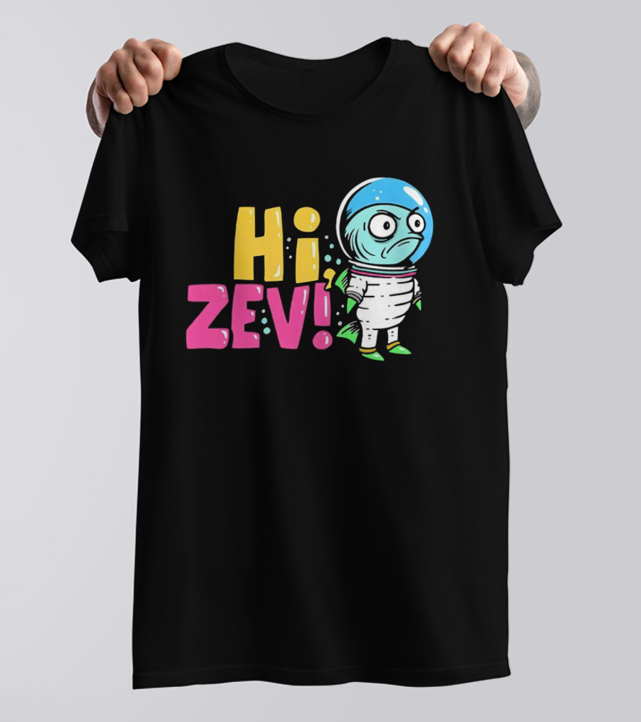 Hi ZEV Astronaut Fish In Spacesuit With Bubble Helmet T-Shirt
