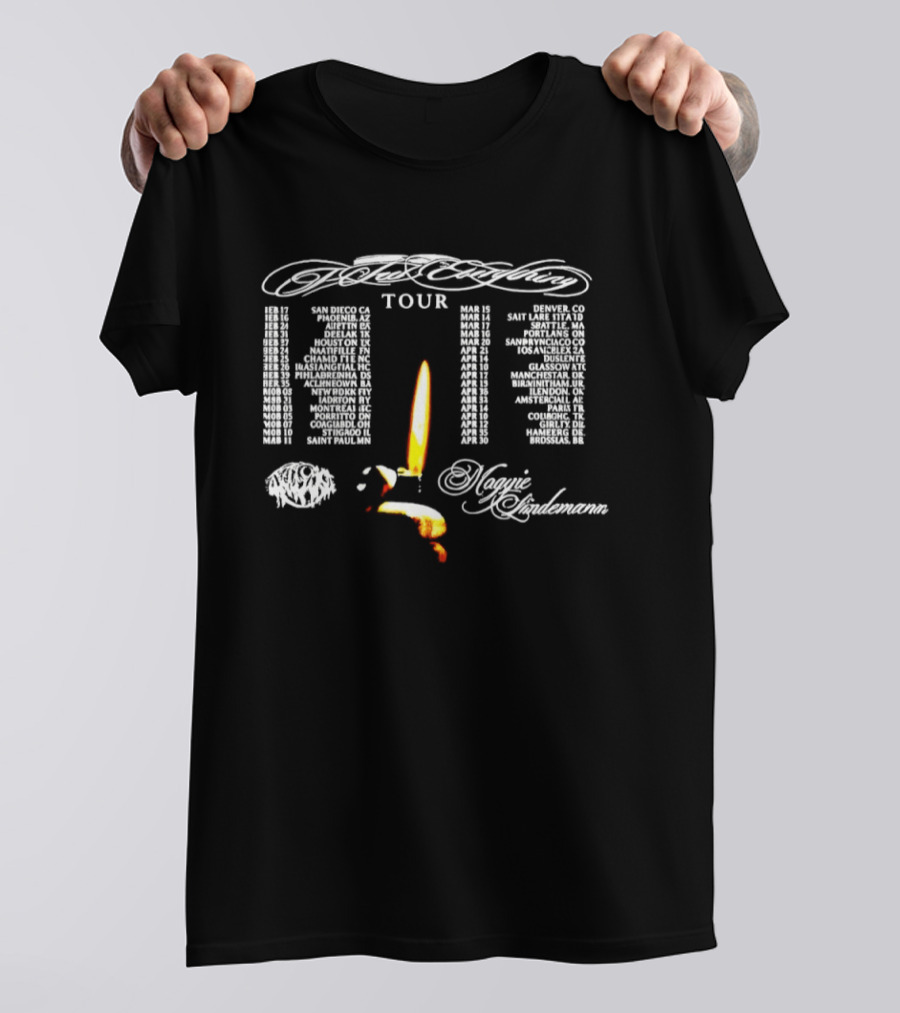 Mogyi Hindemana Tour 2026 Dates And Locations With Candle T-Shirt