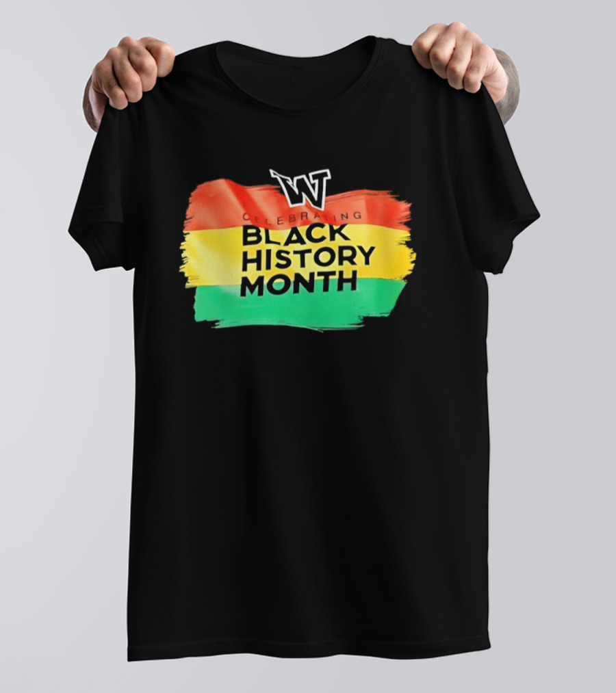 Celebrating Black History Month Washington Huskies W T-Shirt