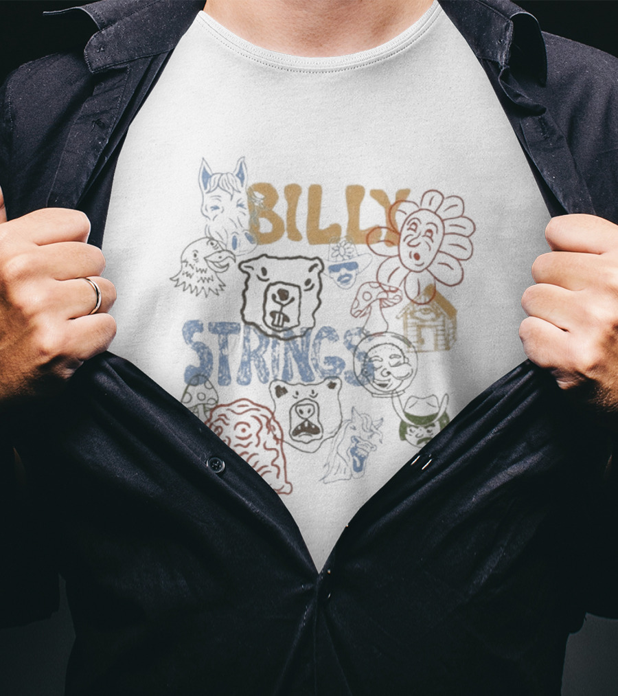 Billy Strings Characters Event Winter Treehouse Sunflower Owl T-Shirt