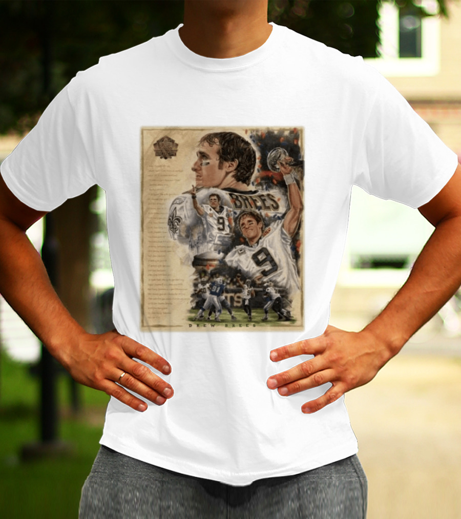 Drew Brees New Orleans Saints 2026 Pro Football Hall Of Fame Inductee First Ballot Hall Of Famer Quarterback Number 9 Legacy T-Shirt