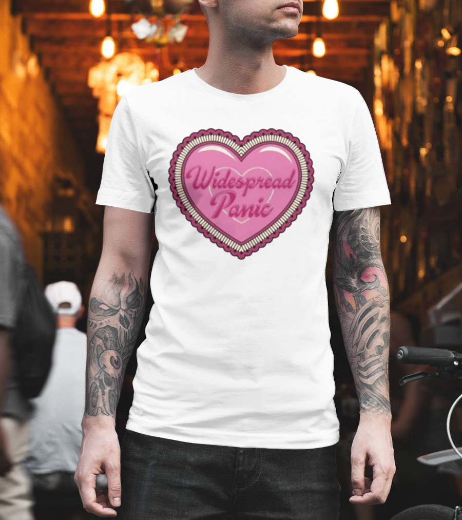 Widespread Panic Heart Pink Love T-Shirt