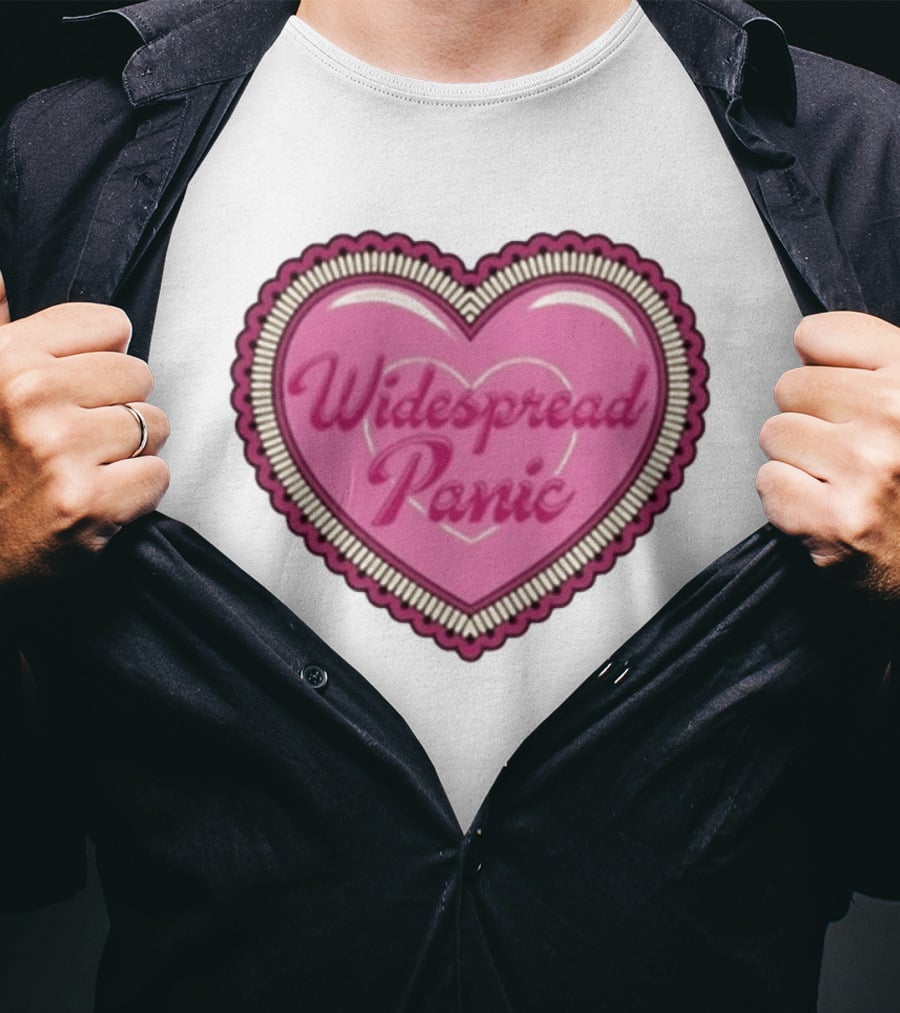 Widespread Panic Heart Pink Love T-Shirt
