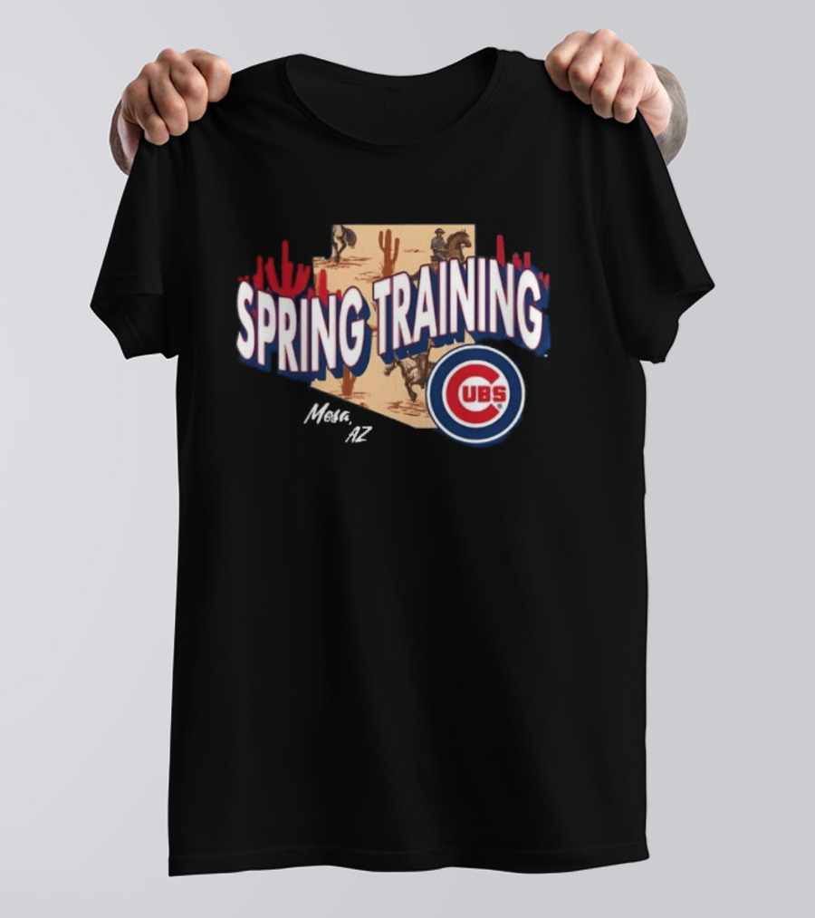 Cubs 2026 Spring Training Mesa AZ Cactus Baseball Event T-Shirt
