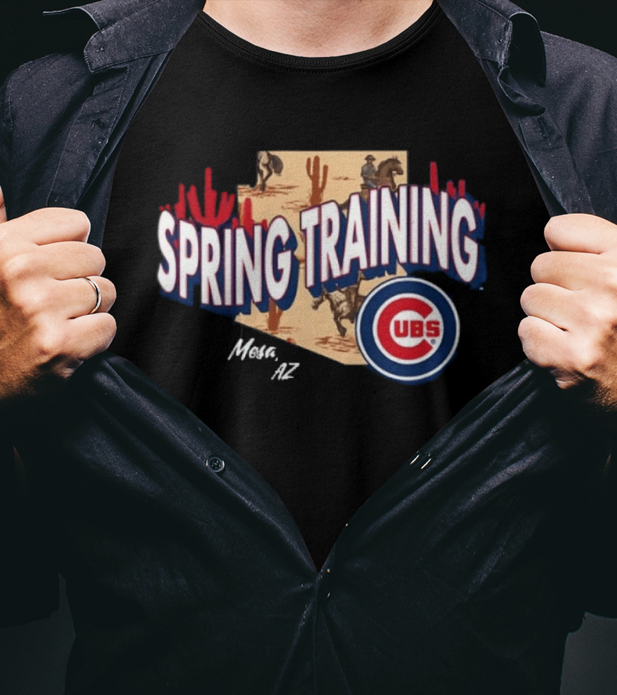Cubs 2026 Spring Training Mesa AZ Cactus Baseball Event T-Shirt