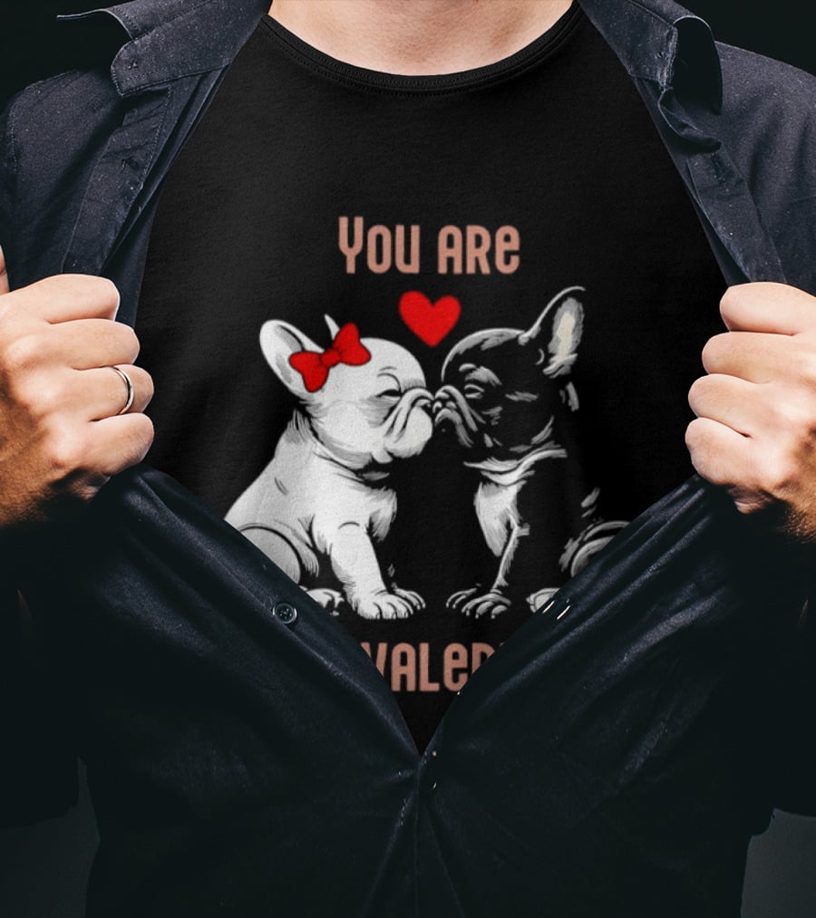 Kissing Bulldog Couple You Are My Valentine T-Shirt