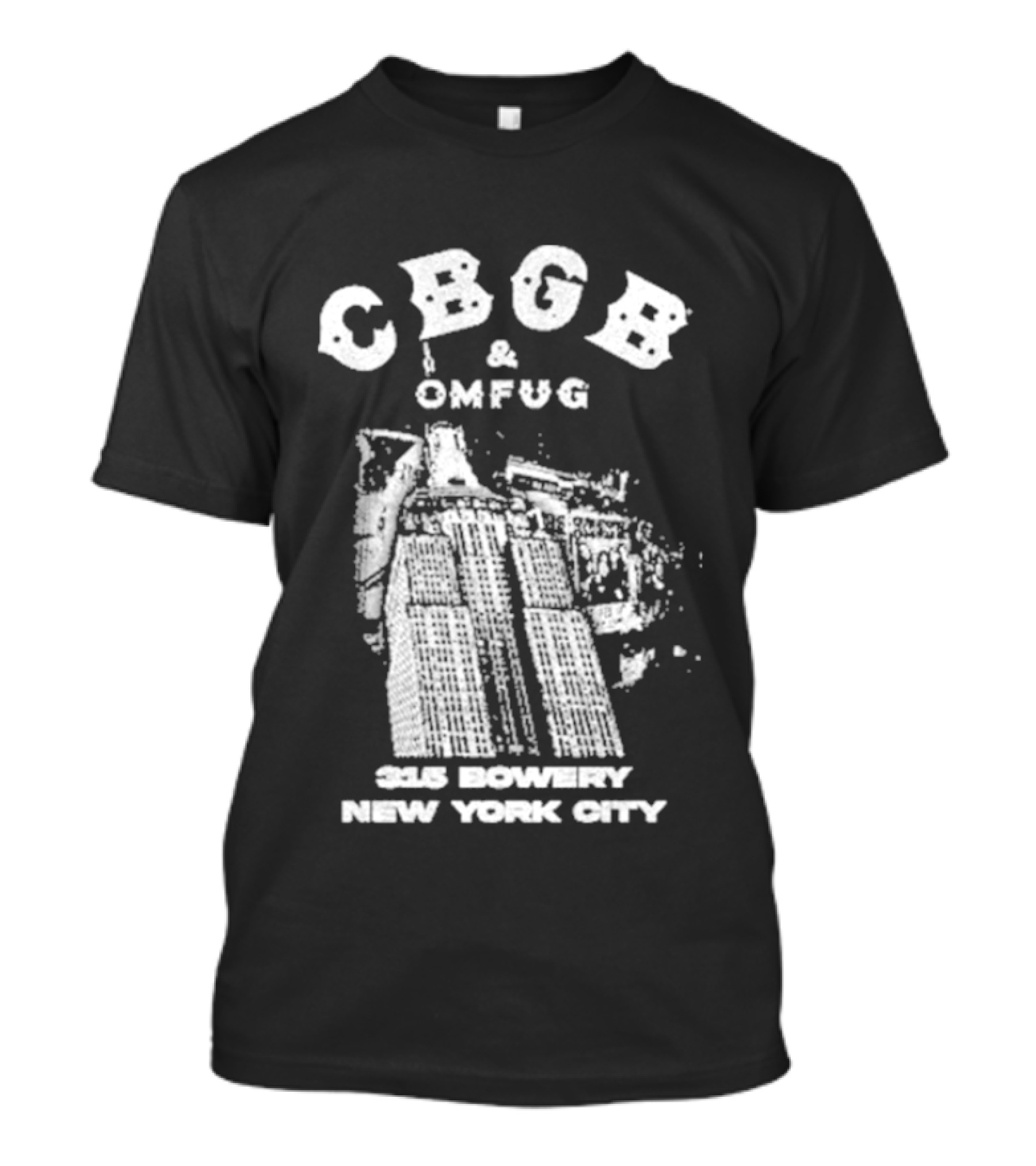 CBGB OMFUG 315 Bowery New York City Empire Grunge T-Shirt