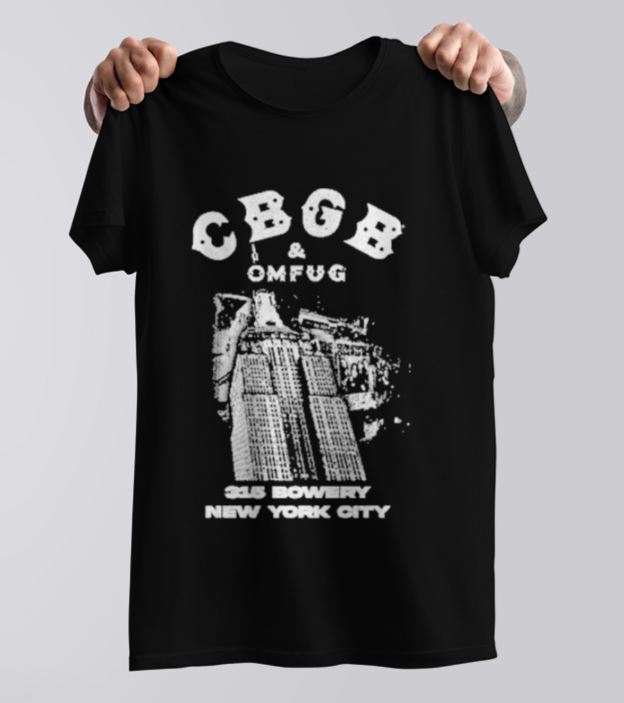 CBGB OMFUG 315 Bowery New York City Empire Grunge T-Shirt