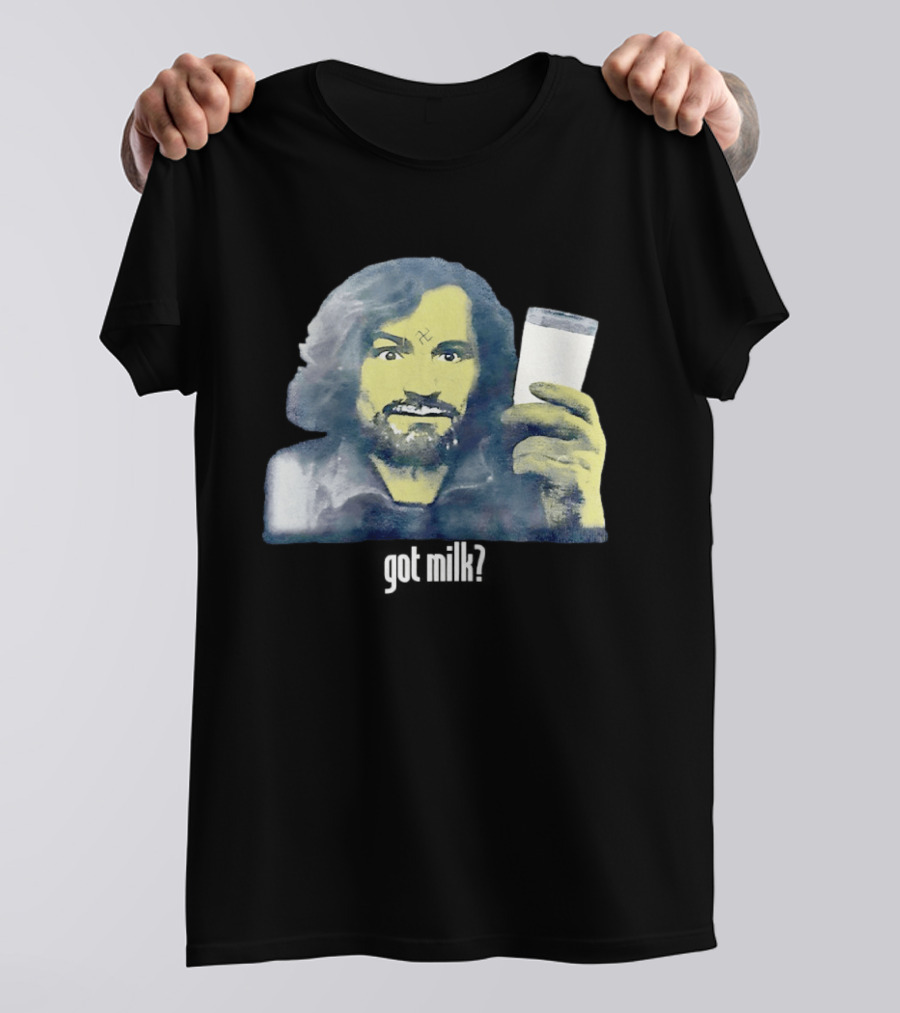Charles Manson Got Milk' Iconic Meme Concept T-Shirt