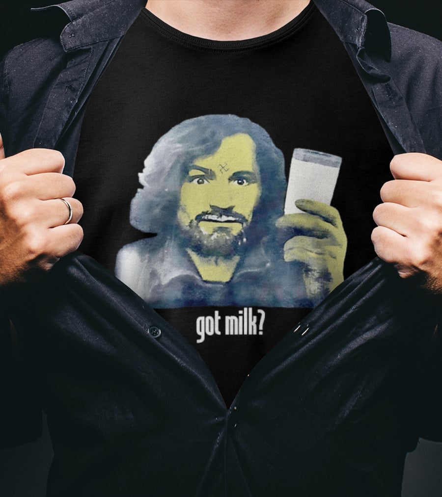 Charles Manson Got Milk' Iconic Meme Concept T-Shirt