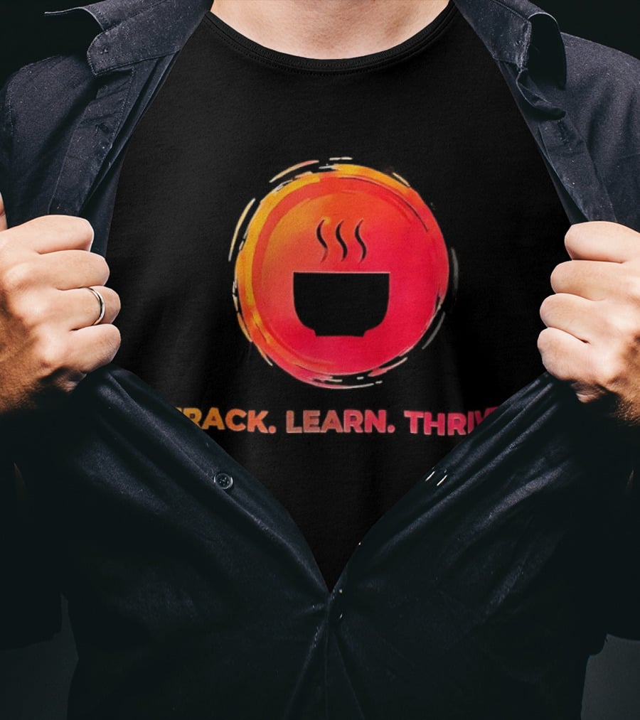 Coffee Track Learn Thrive Steaming T-Shirt