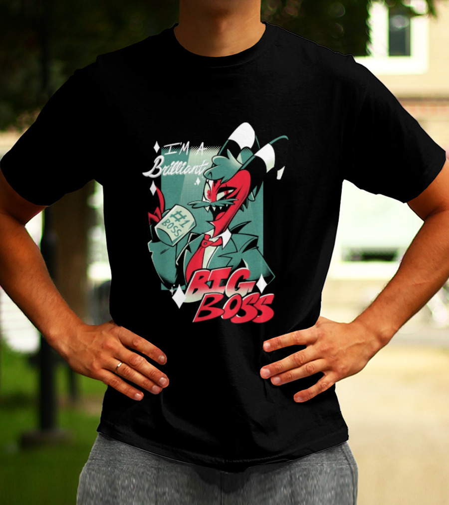 Brilliant Big Boss Hazbin Hotel #1 Boss Coffee T-Shirt