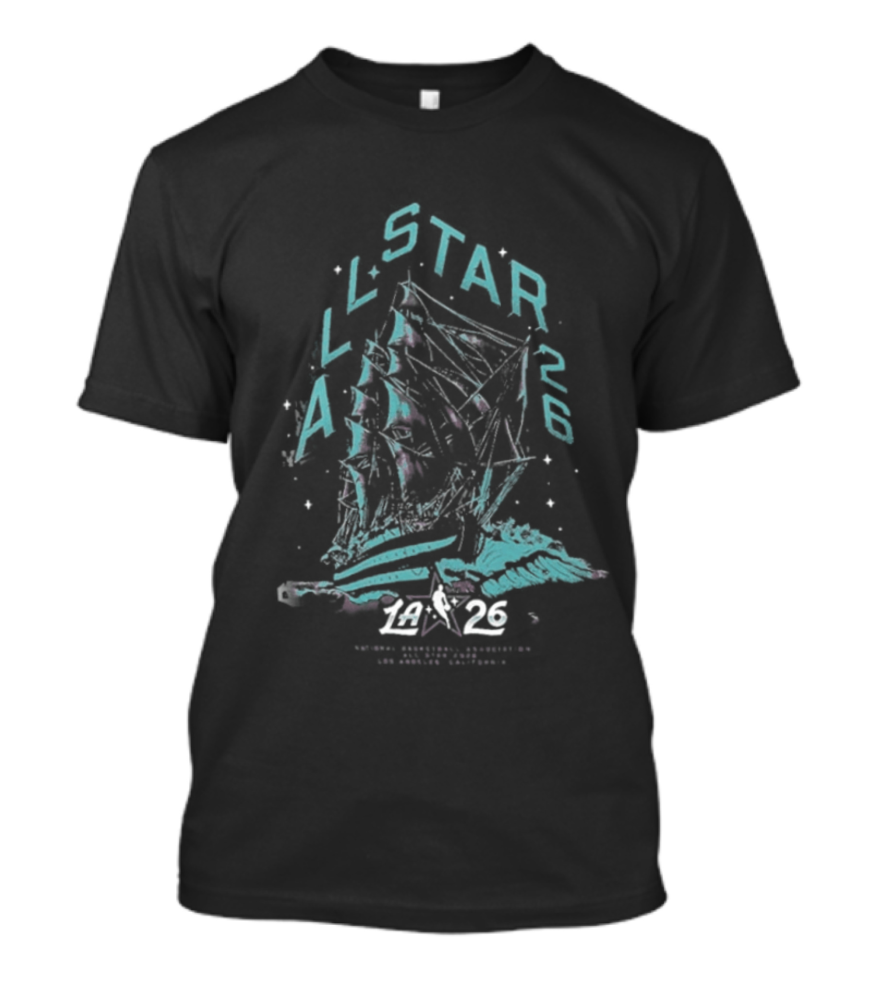 NBA All Star 2026 Los Angeles Sailboat T-Shirt