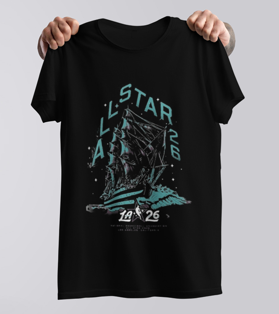 NBA All Star 2026 Los Angeles Sailboat T-Shirt