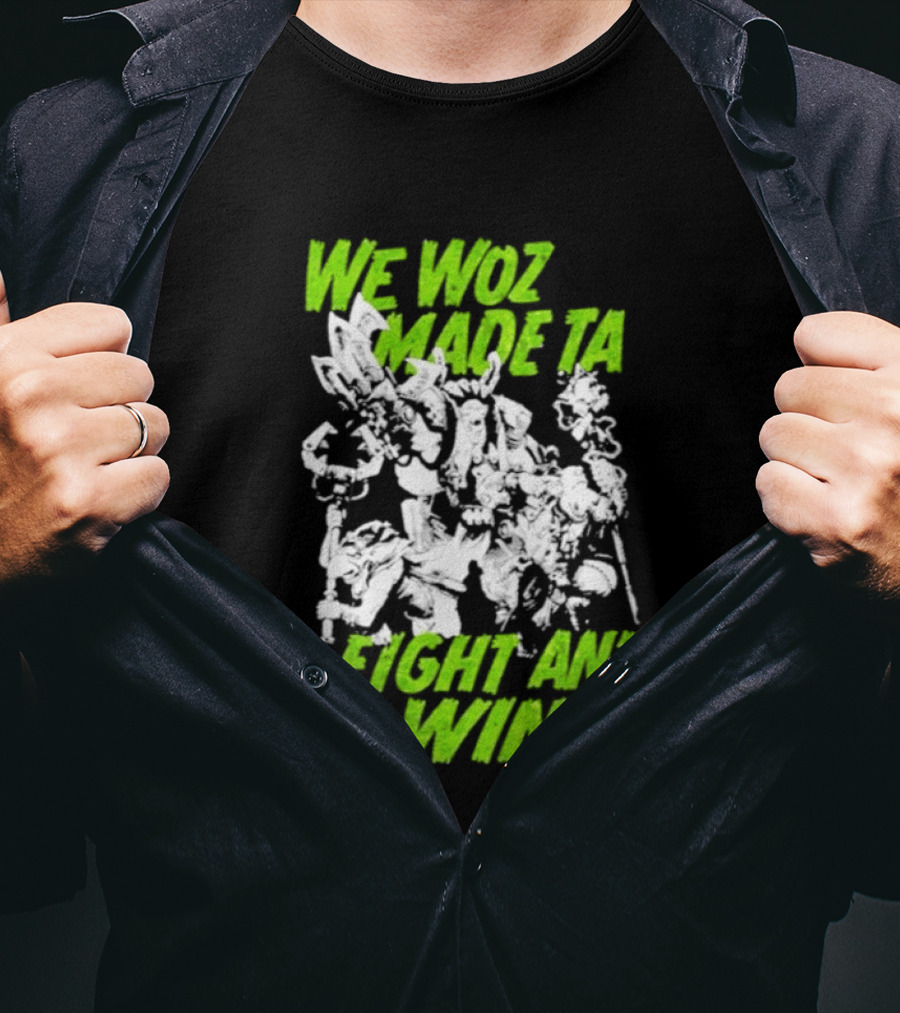 Warhammer 40000 We Woz Made Ta Fight An' Win Tyranids Faction T-Shirt