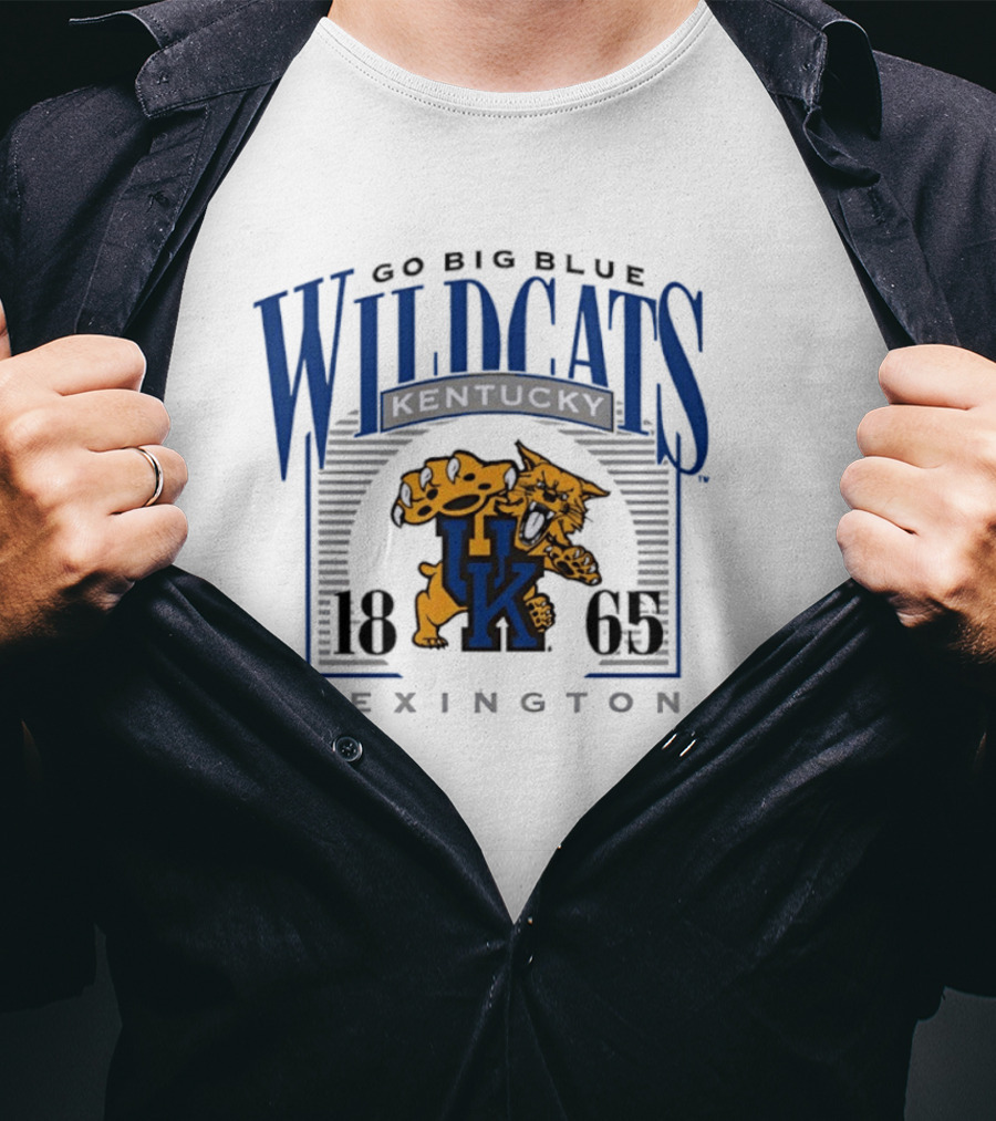 Go Big Blue Wildcats Kentucky 1865 Lexington UK T-Shirt