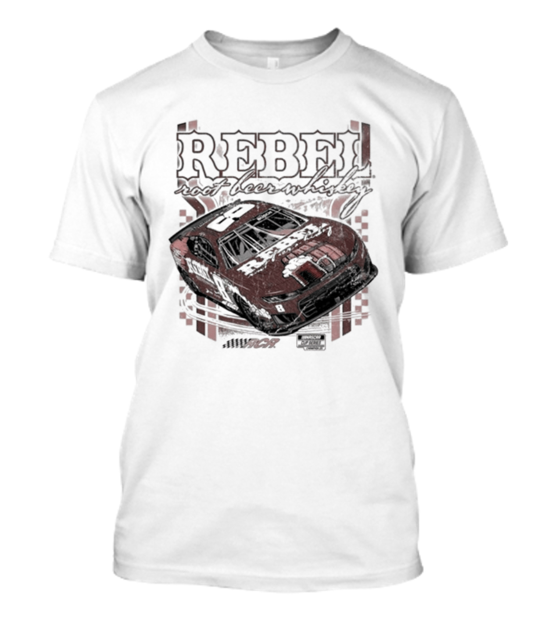Kyle Busch Rebel Root Whiskey Richard Childress Racing Car T-Shirt