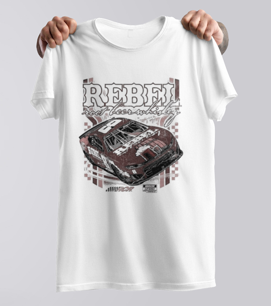 Kyle Busch Rebel Root Whiskey Richard Childress Racing Car T-Shirt