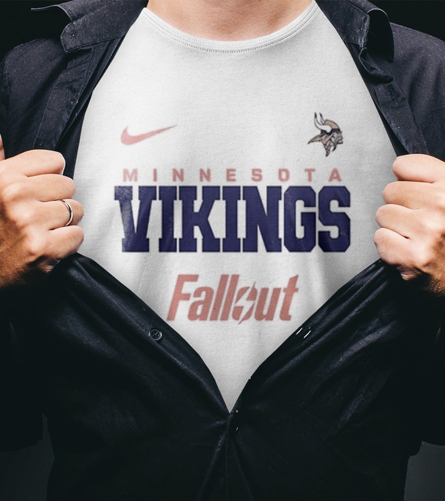 Nike Minnesota Vikings Fallout Vault Forever T-Shirt