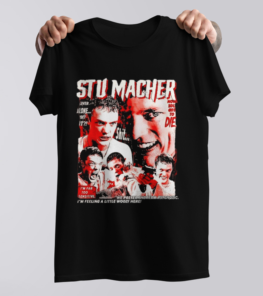 Stu Macher Scream Movie Liver Alone Get It Iconic Horror T-Shirt
