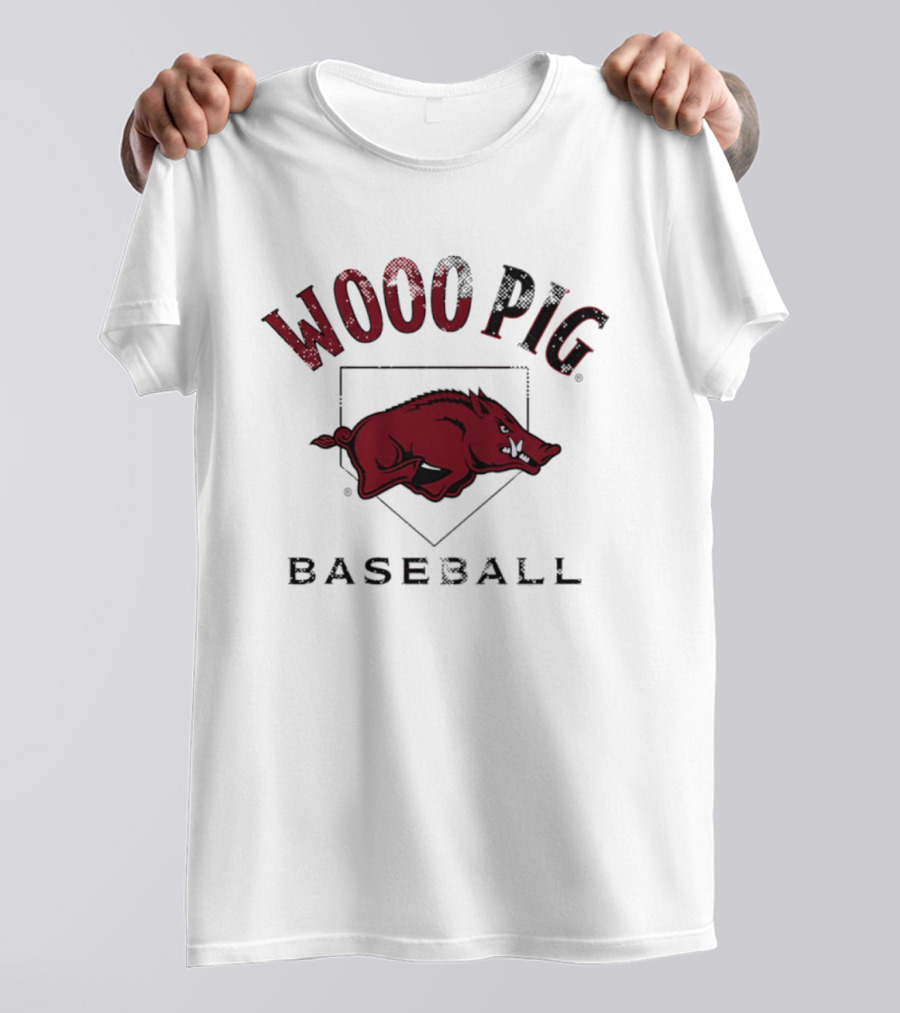Arkansas Razorbacks Baseball Wooo Pig Motivation T-Shirt