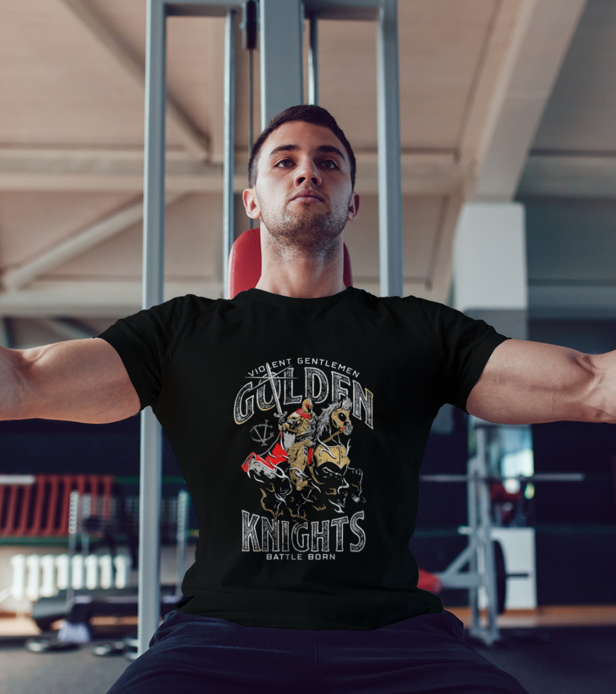 Violent Gentlemen Golden Knights Battle Born Rider T-Shirt