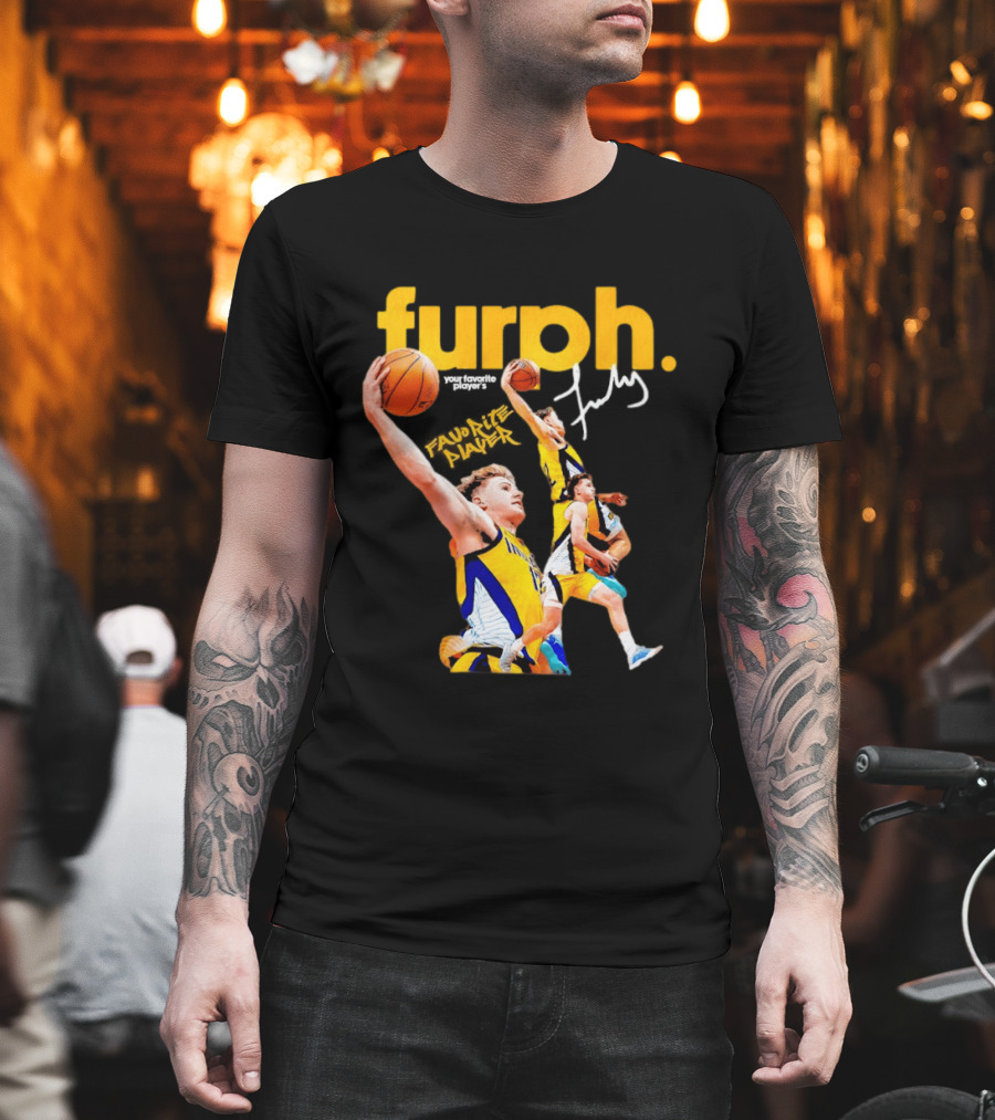 Furphy Indiana Pacers Basketball Player Jump Shot Action T-Shirt