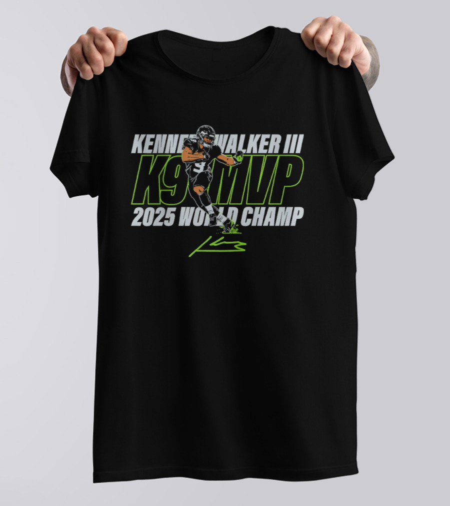 Kenneth Walker III K9 MVP 2025 World Champ T-Shirt