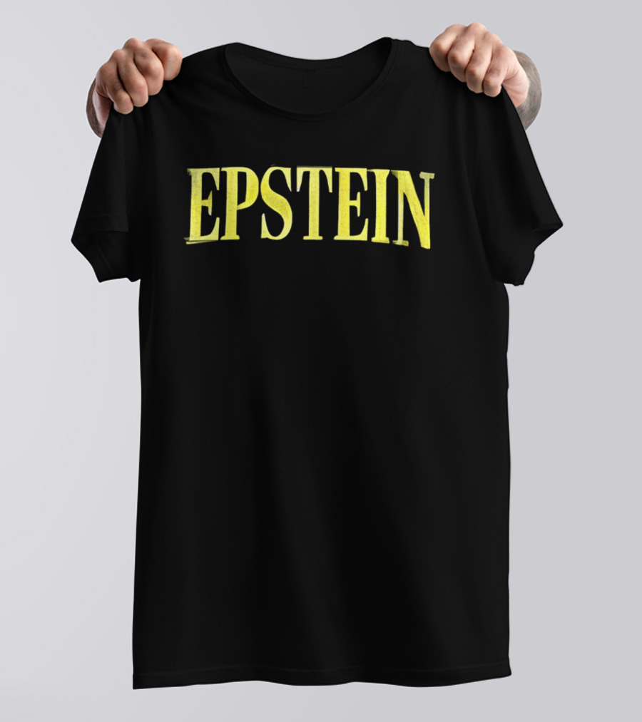 Imagine Epstein Wear Text Bold Yellow T-Shirt