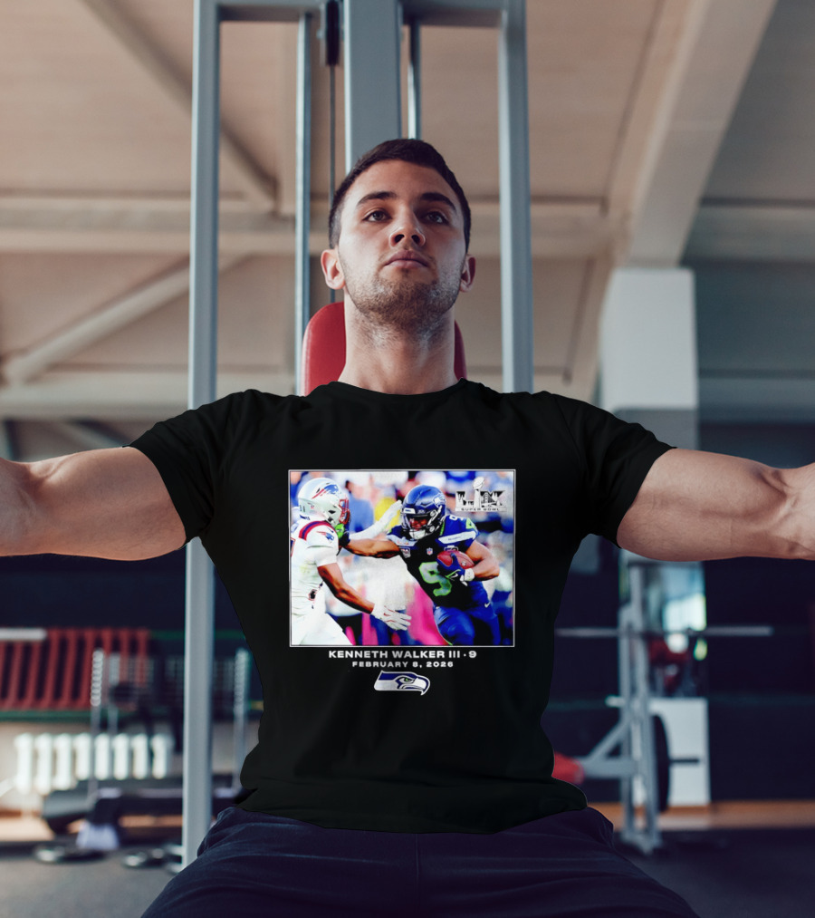 Kenneth Walker III Seattle Seahawks Super Bowl LIX Football 2026 T-Shirt