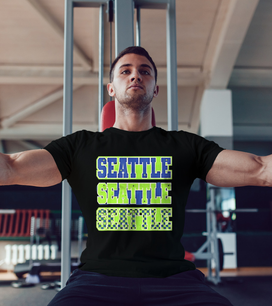 Seattle Seahawks Neon Green Seattle Seattle T-Shirt