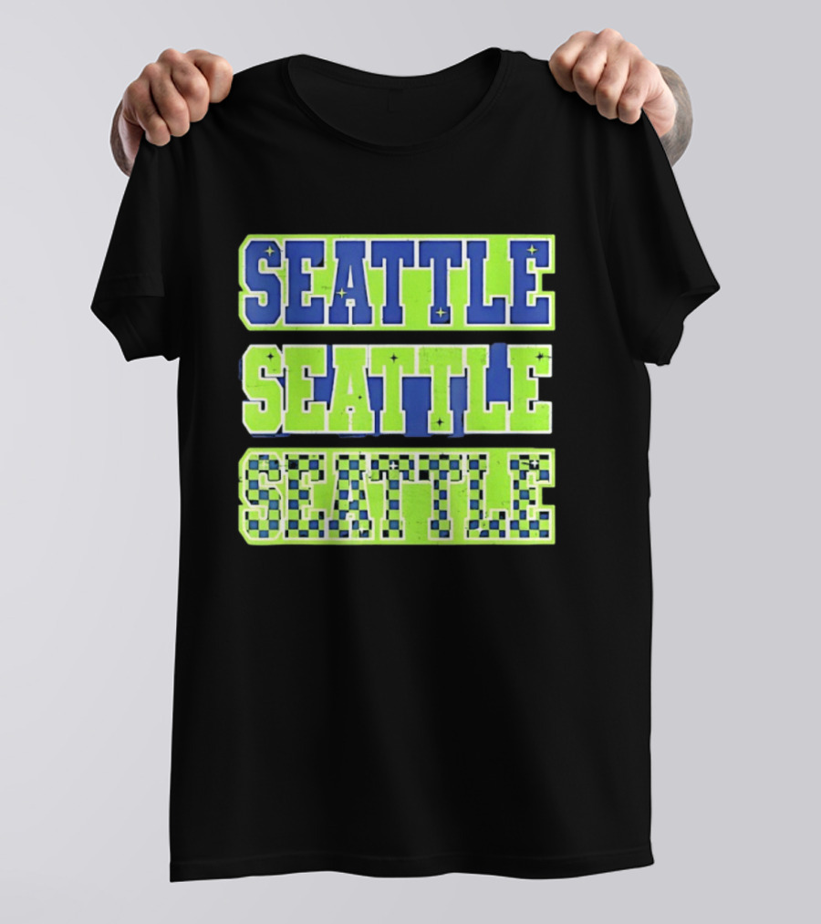 Seattle Seahawks Neon Green Seattle Seattle T-Shirt