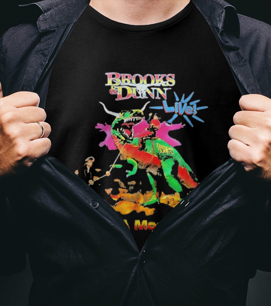Brooks And Dunn Live It's A Monster Dinosaur Showdown T-Shirt