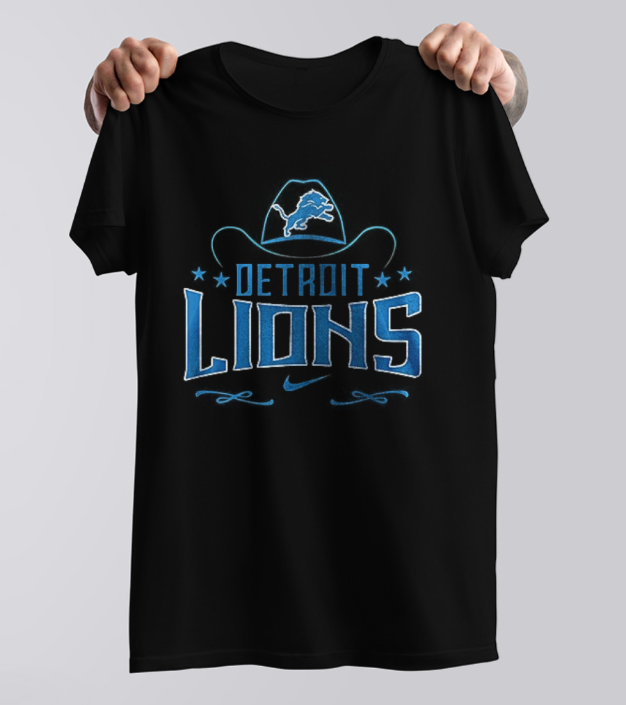 Detroit Lions Never Underestimate Who Is A George Strait Fan T-Shirt