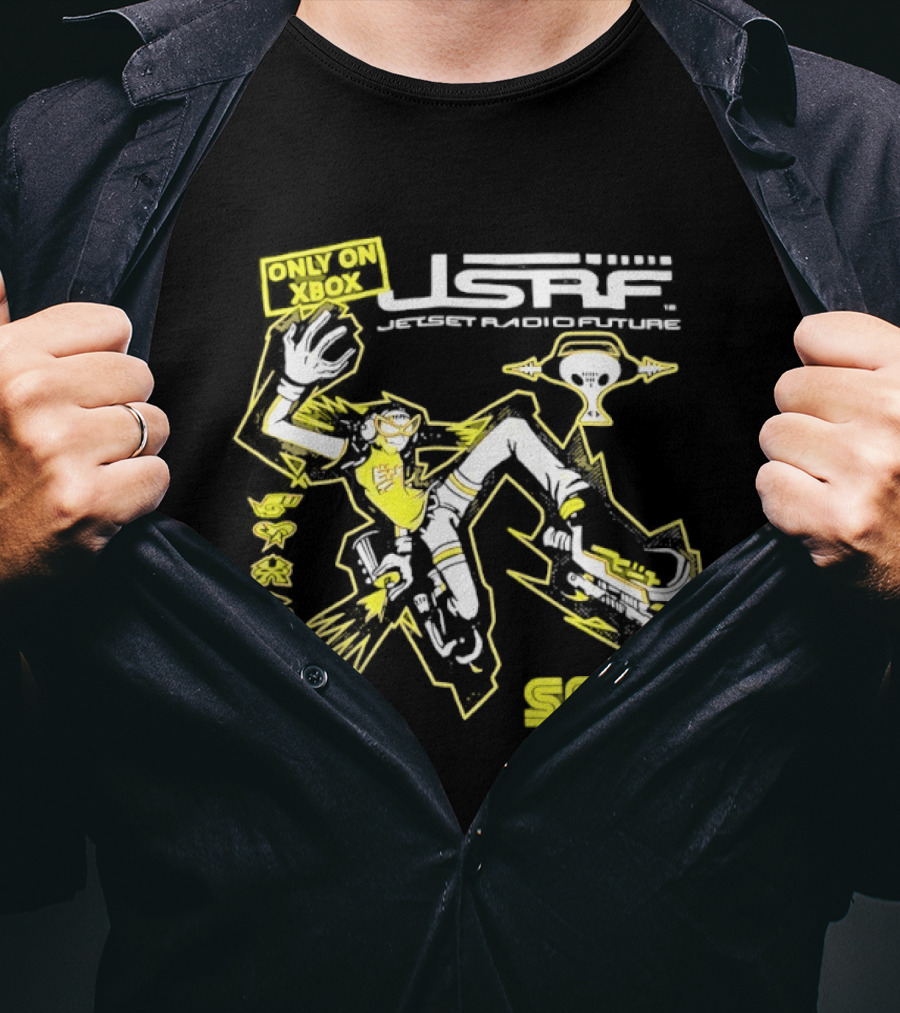 Jet Set Radio Future Sega Xbox Exclusive Iconic Game Characters T-Shirt