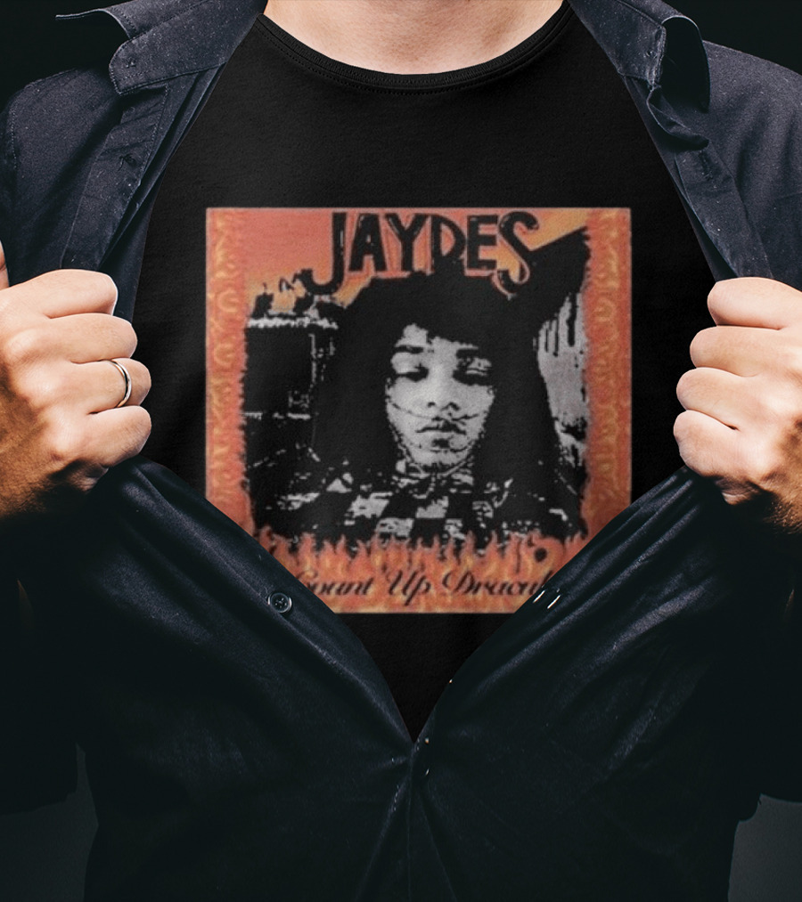Jaydes Count Up Dracula Vintage Gothic Flames Checkerboard T-Shirt