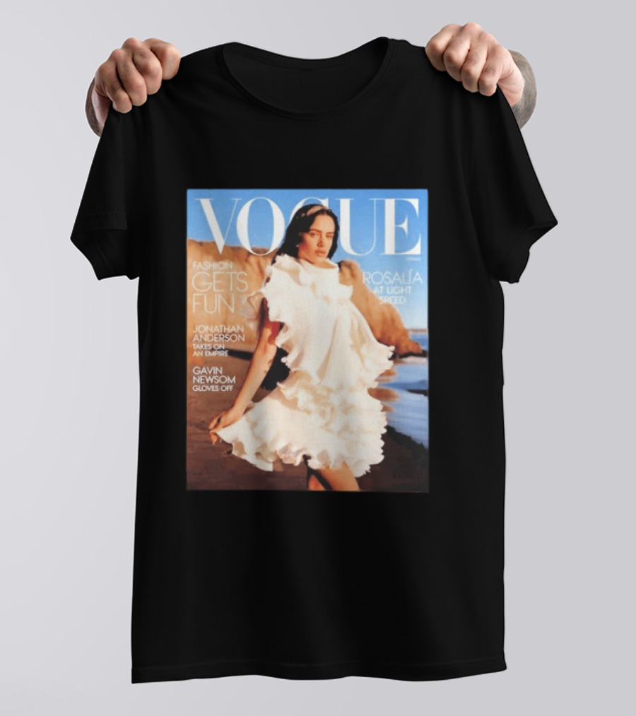 Vogue Spring Fashion Rosalia At Light Speed Jonathan Anderson Gavin Newsom T-Shirt