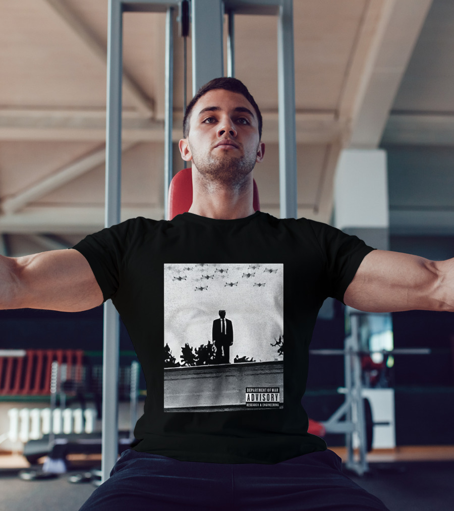 Trump Standing Tall With Advisory Research Warplanes Overhead T-Shirt