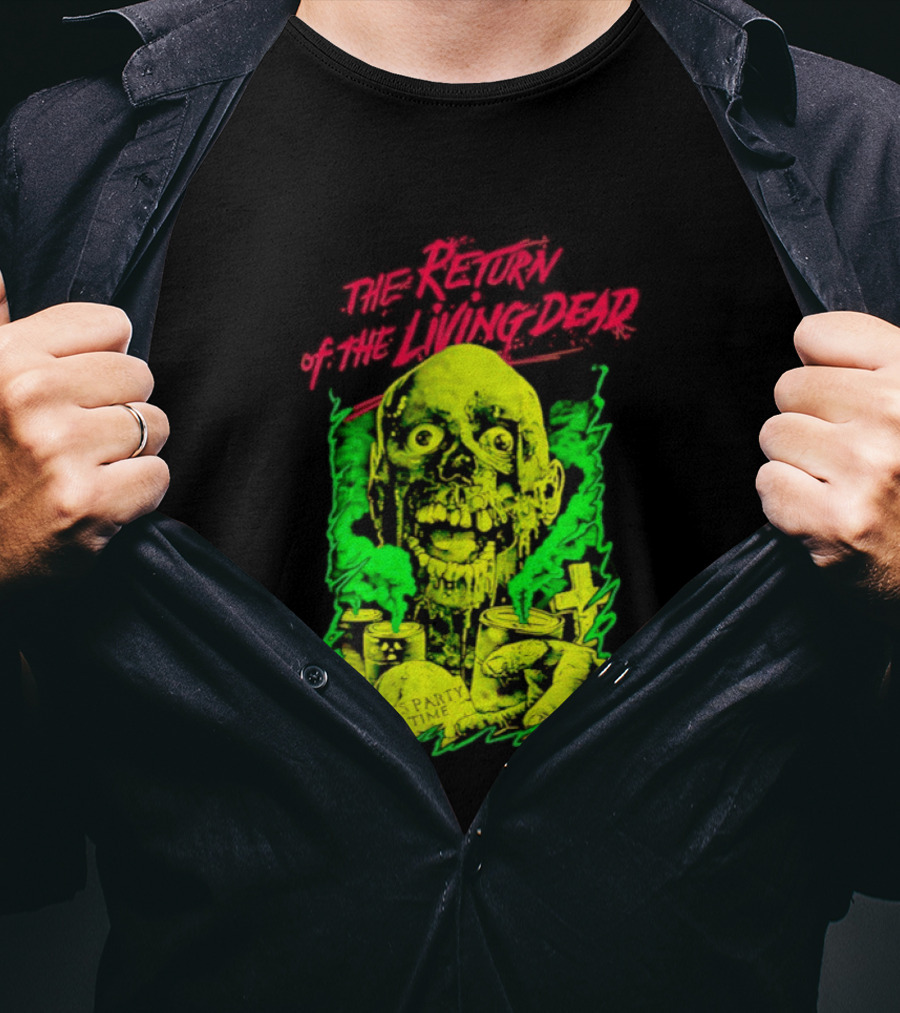Zombie It's Party Time Return Of The Living Dead Iconic Horror T-Shirt