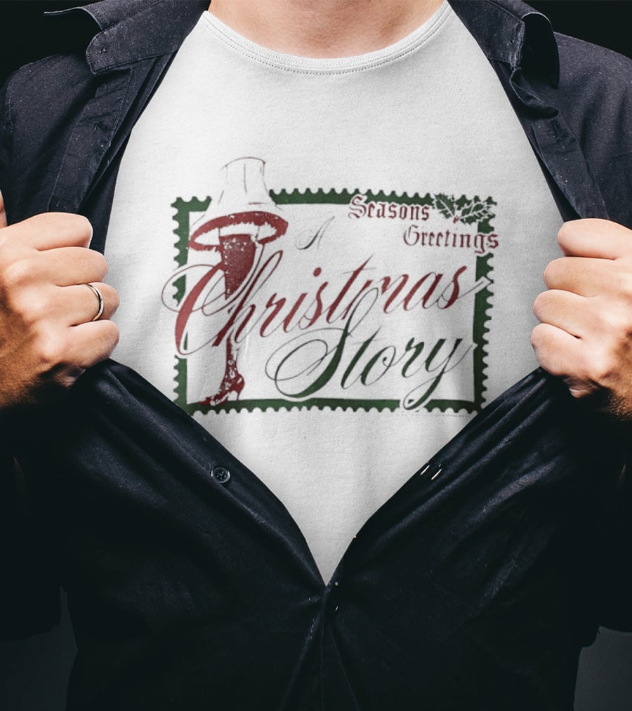 Seasons Greetings A Christmas Story Leg Lamp T-Shirt