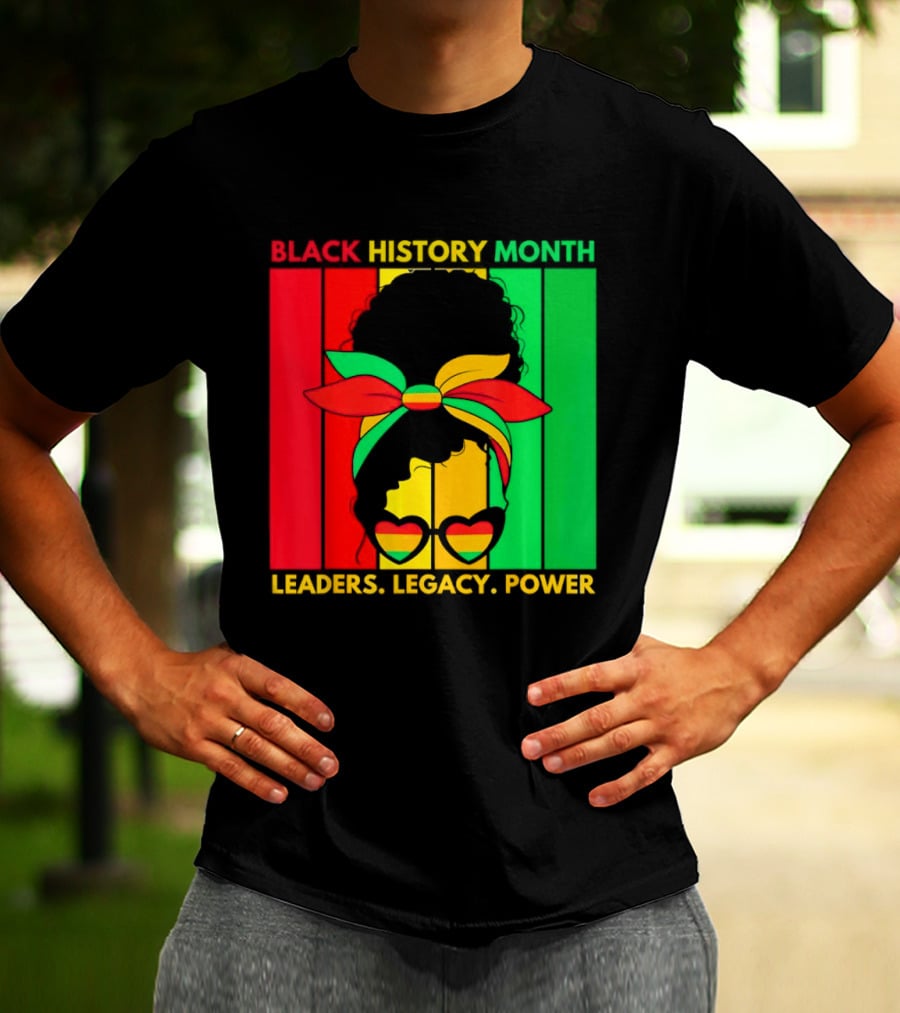 Black History Month Leaders Legacy Power African American T-Shirt