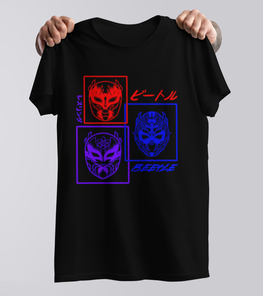 Crimson Beetle 3 Faces Of Beetle T-Shirt