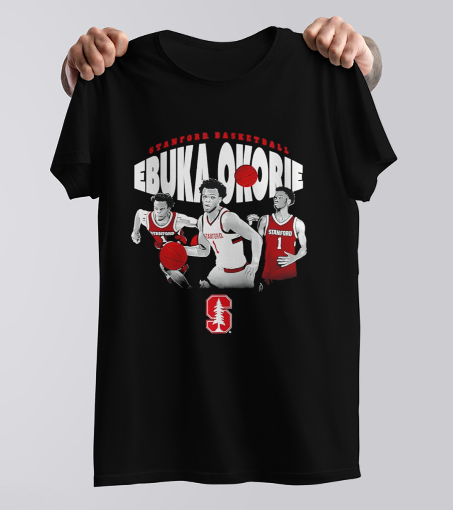 Stanford Basketball Ebuka Okorie Cardinal Player Highlights T-Shirt