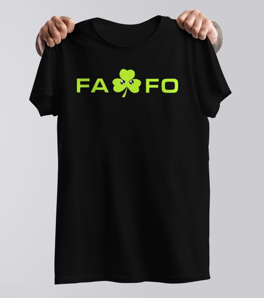 FAFO St Paddy Clover Funny Irish Shamrock T-Shirt