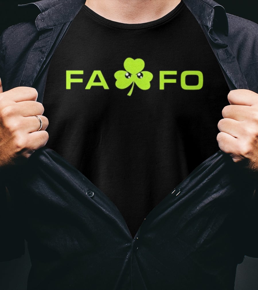 FAFO St Paddy Clover Funny Irish Shamrock T-Shirt